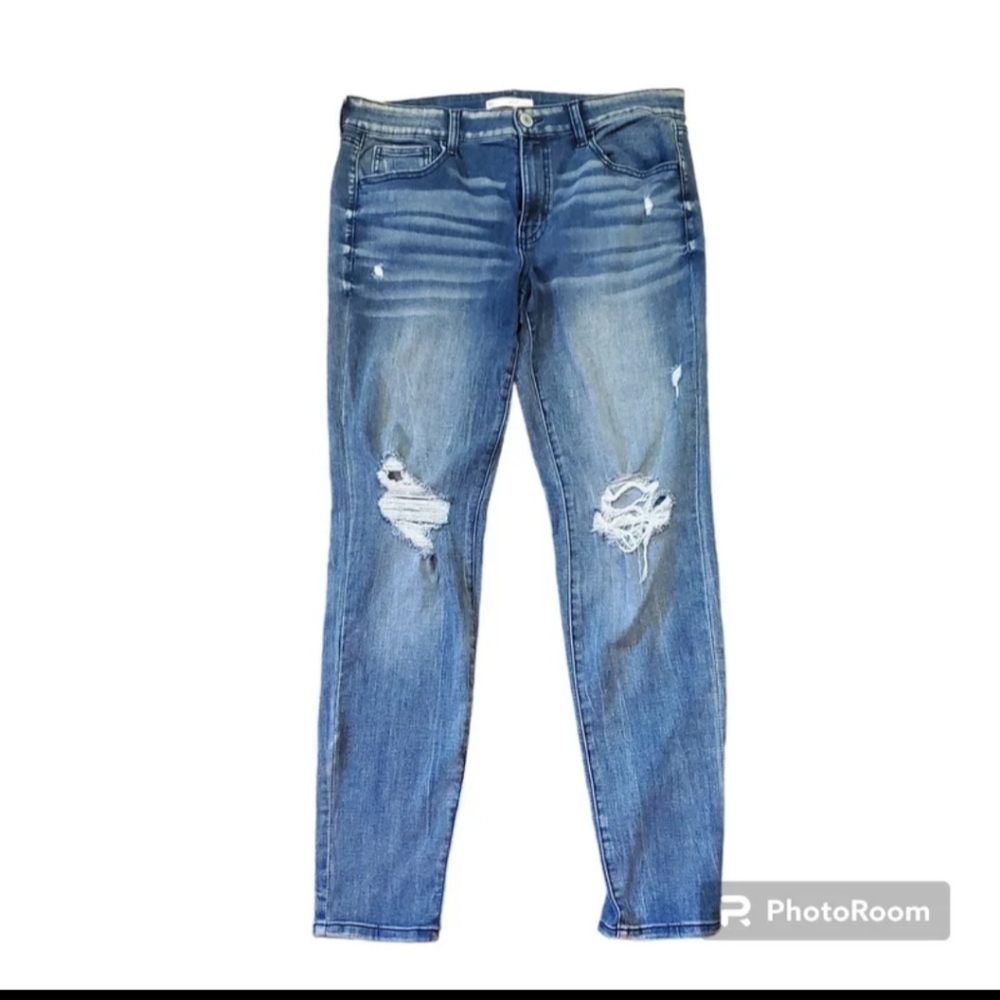 Jeans size 15, ripped look on legs
